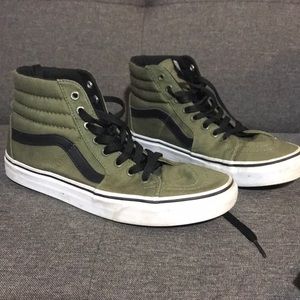 Olive Green High Top Vans